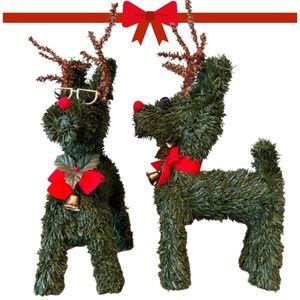 Adorable Topiary Christmas Reindeer